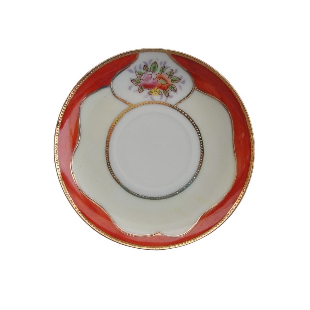 Vintage Occupied in Japan ARDALT No 6075 Porcelain Mini Saucer 4 inches